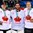 GANGNEUNG, SOUTH KOREA - FEBRUARY 24: Canada's Justin Peters #35, Kevin Poulin #31 and Ben Scrivens #30 pose for a photo with bronze medals during bronze medal round action at the PyeongChang 2018 Olympic Winter Games. (Photo by Matt Zambonin/HHOF-IIHF Images)

